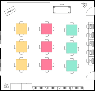 School Classroom Floor Plan | Visual Paradigm User-Contributed Diagrams